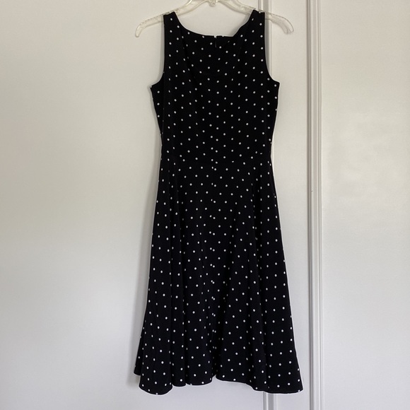 Black and white polka dot dress - Picture 2 of 4